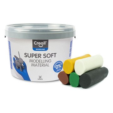 Creall Supersoft Clay Safari-Farben, 1750gr.