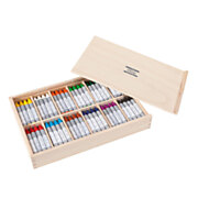 Creall Wax Crayons in Storage Box, 144pcs.