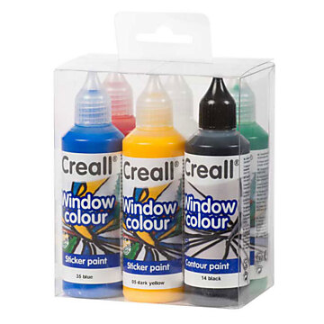 Creall Window Paint Set, 6x80ml