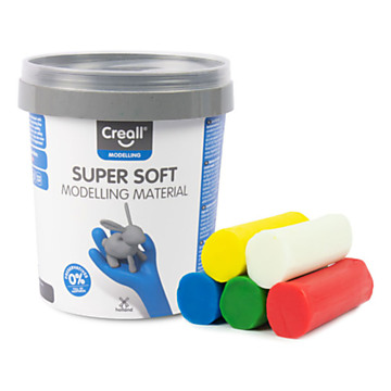 Creall Supersoft Clay 5 colors, 450gr.