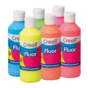 Creall Fluor Poster Paint, 6x250ml