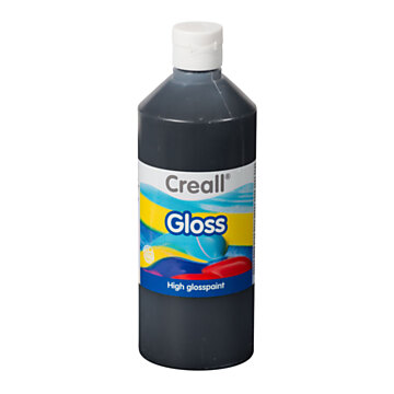 Creall Gloss Gloss Paint Black, 500ml