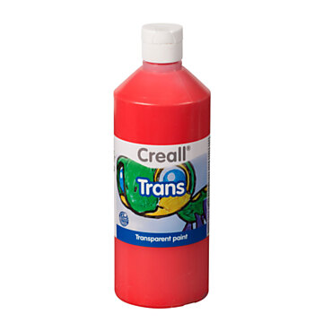 Creall Transparent Paint Red, 500ml