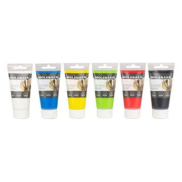 Molenaer Acrylic paint, 6x75ml