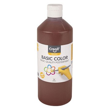 Creall School Paint Dark Brown - 500ml
