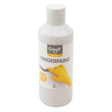 Creall Fingerfarbe, konservierungsmittelfrei, Weiß – 250 ml