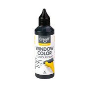 Creall Fensterfarbe Kontur Schwarz - 80 ml