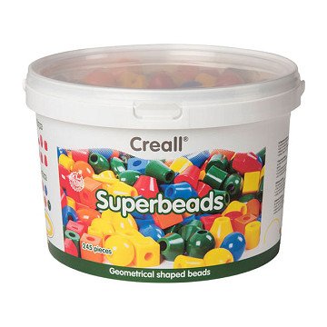 Creall Super Beads 7 Formen 5 Farben - 245 Stück.