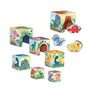 SES Stacking Blocks Tower with Dino Figures