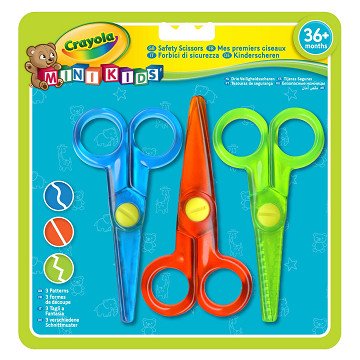 Crayola Mini Kids - Kinderschere, 3-tlg.