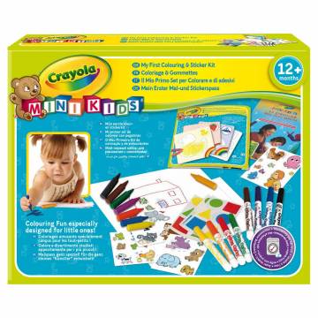 Crayola - Mini Kids - Förkläde med ärmar - Färg för småbarn och småbarn  444d