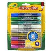 Crayola Glitter adhesive tubes, 9 pcs.