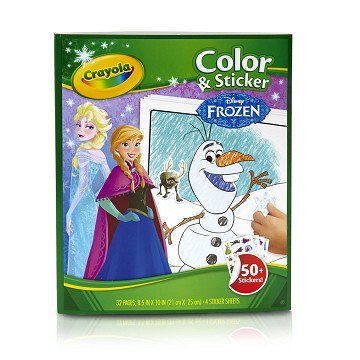 Crayola Kleur- en Stickerboek Frozen