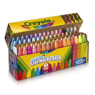 Crayola Sidewalk Chalk, 64 pcs.