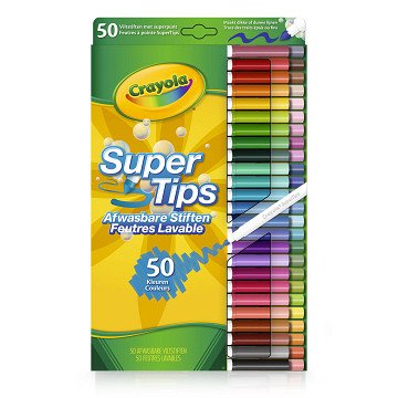 Crayola Felt-tip pens with Super point, 50 pcs.