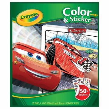 Crayola Kleur- en Stickerboek Cars 3