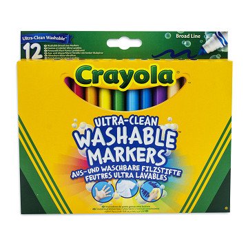 Crayola Felt Tip Pens Cone Point, 12 pcs.