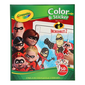 Crayola Mini Kids - Kleur- en Stickerboek Incredibles