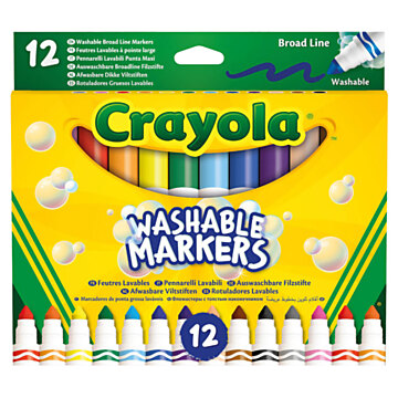 Crayola Afwasbare Viltstiften, 12st.
