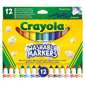 Crayola Waschbare Filzstifte, 12 Stück.