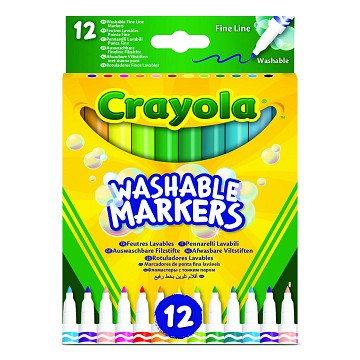 Crayola Filzstifte mit feiner Spitze, 12 Stk.