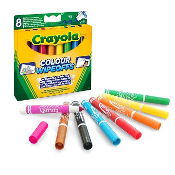 Crayola Color WipeOff Whiteboard Markers, 8pcs.