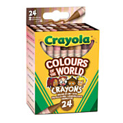 Crayola Colors of the World Wax Crayons, 24pcs.