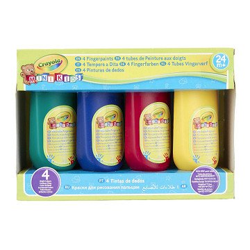 Crayola Mini Kids - Washable Finger Paint, 4 pcs.