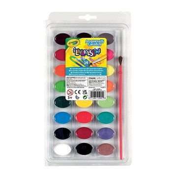 Crayola Washable Watercolors, 24 pcs.