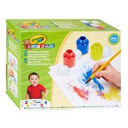 Crayola Mini Kids, Spill Proof Paint Set, Washable Paint for Kids, Age 36m+  81-1483 : : Toys & Games