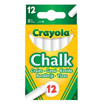 Crayola Tafelkreide Weiß, 12 Stück.