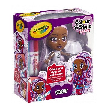 Crayola Color n Style Friends Coloring - Violet
