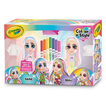 Crayola Colour n Style Rainbow Twins Inkleuren