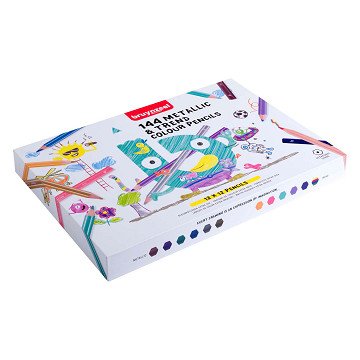 Bruynzeel Mega Coloured Pencil Set Metallic & Trend Colours