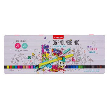 Bruynzeel Fineliner-Set 36 Farben