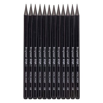 Bruynzeel Design Graphitstift 6B - 12 Stück.