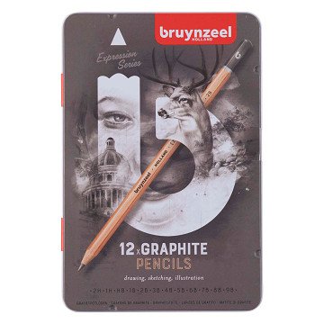Bruynzeel Expression Graphitstifte Dose 12