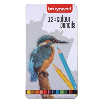 Bruynzeel 12 Buntstifte in Dose - Eisvogel