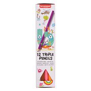 Bruynzeel Triple Coloured Pencils Set 12