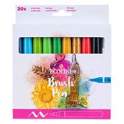 Ecoline Brush Pen Set Landschaften, 20 Farben