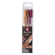 Sakura Gelly Roll metallic Set 3 Gelstifte Natur