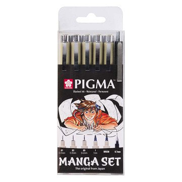 Sakura Unique Manga Collection Of 6 Pigma Micron