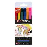 Sakura Koi Malpinselstift-Set, hell, 6 Farben