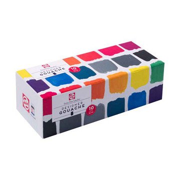 Talens Gouache Extra Fine Set, 10x16ml Bottles
