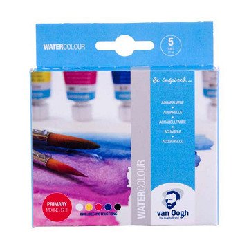 Van Gogh Aquarell-Primärmischset, 5 Tuben mit 10 ml