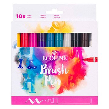 Ecoline Brush Pen set Galaxy, 10 Colors