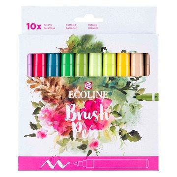 Ecoline Brush Pen set Botanical, 10 Colors