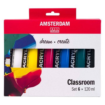 Amsterdam Standard Series Acrylic Paint Education Set 120ml, 6pcs.