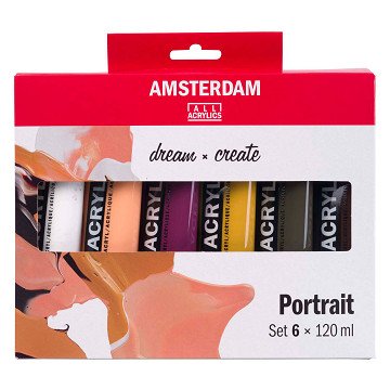 Amsterdam Standard Series Acrylic Paint Portrait Set 120ml, 6pcs.