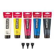 Amsterdam Standard Series Acrylverf Primaire Set 120ml, 5dlg. + 3 Doseertuiten